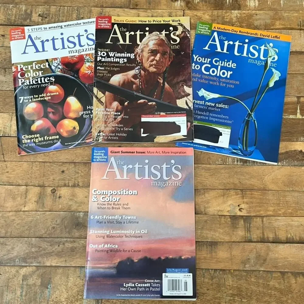 LOT 11 Issues 2004-2006 The Artist's Magazine Vintage Ephemera Junk Journal